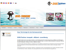 Tablet Screenshot of dive-turbine.de